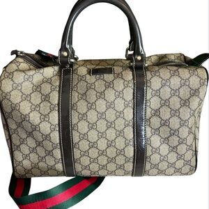 Gucci Beige and Brown Shoulder Bag